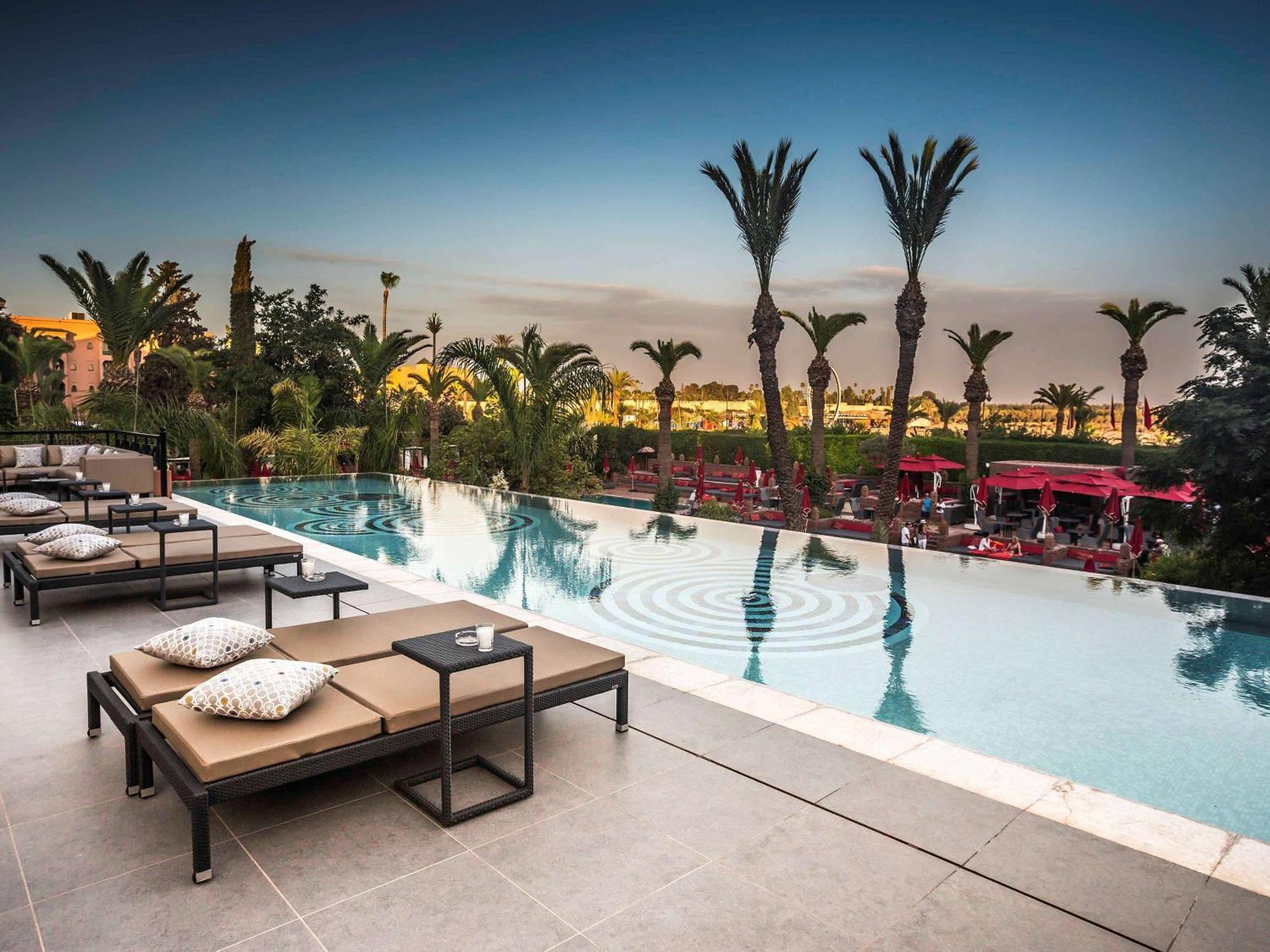 Sofitel Marrakech Palais Imperial & Spa Marrakesh Exterior photo The pool at the hotel